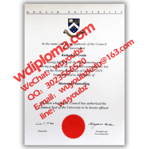 monash university graduation certificate